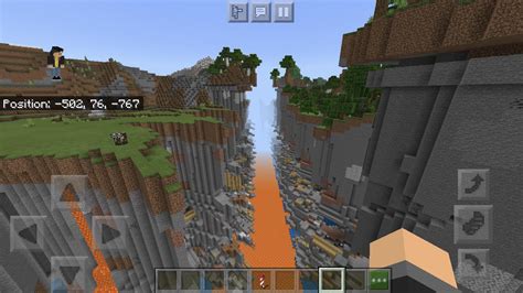 Minecraft Bedrock: Mega Ravine Seed .